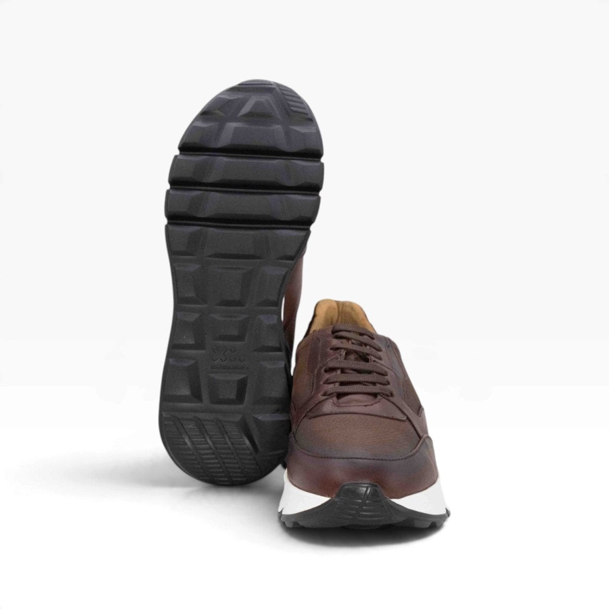 Tenis piel genuina mod 40002 Coñac Crazy Shedron Sombreado - MosvartiTenis piel genuina mod 40002 Coñac Crazy Shedron Sombreado