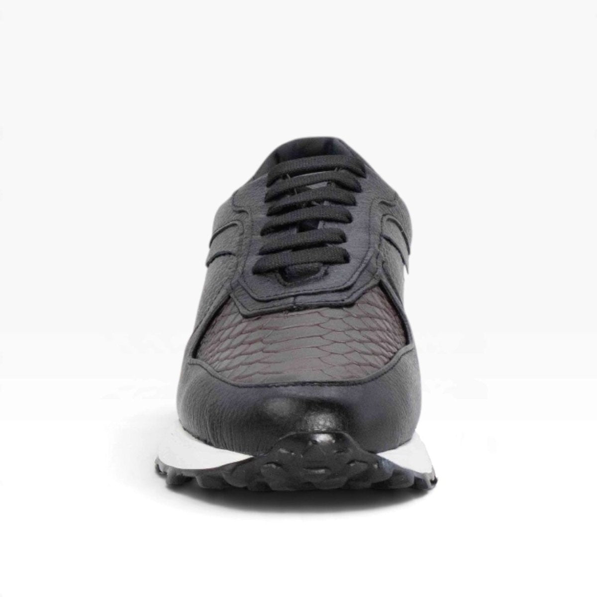 Tenis piel genuina mod 20015 Negro venado / Camaleon Cherry Grabado de Piton - MosvartiTenis piel genuina mod 20015 Negro venado / Camaleon Cherry Grabado de Piton