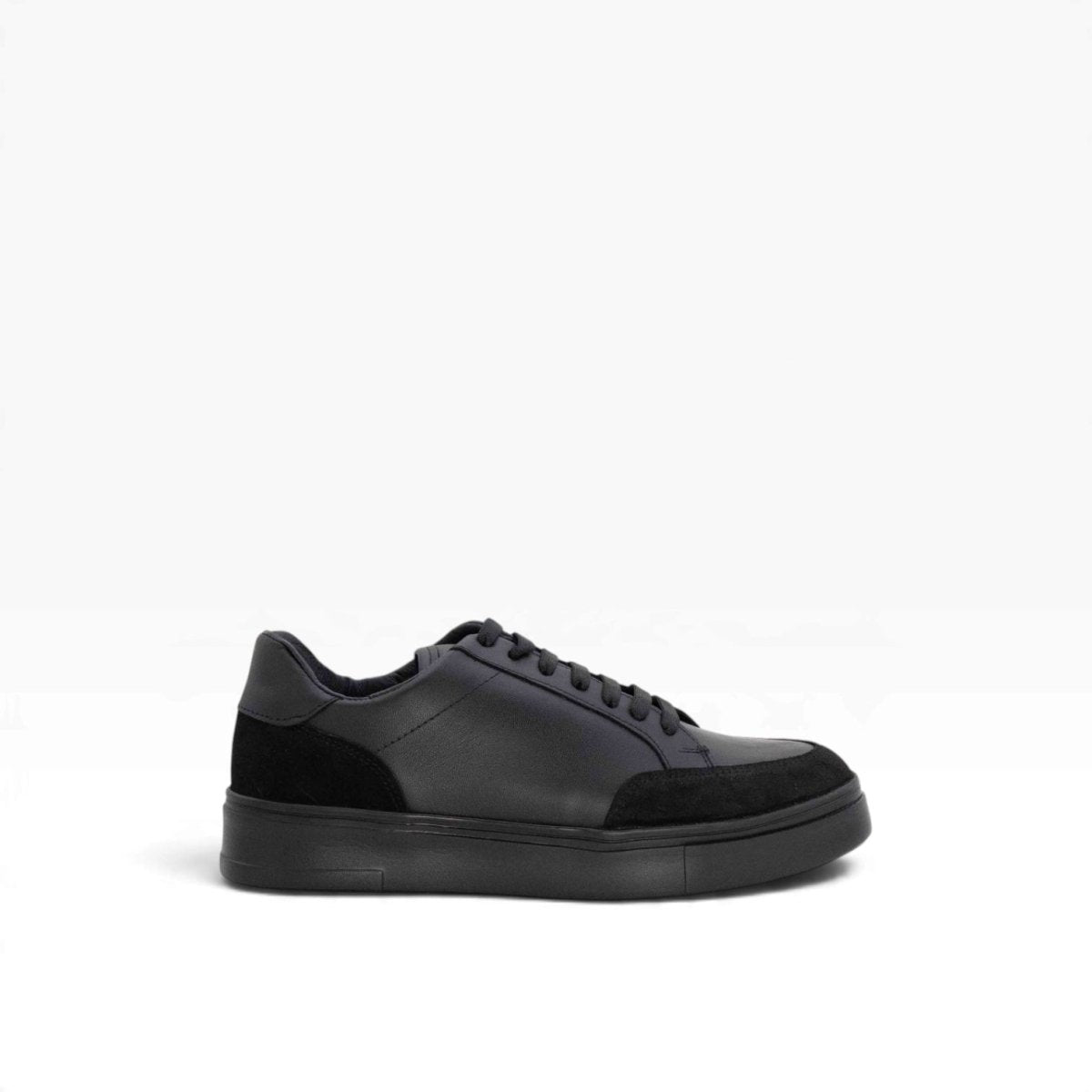 Tenis piel genuina mod 16000 Pull Up Negro / Gamuza Negro - MosvartiTenis piel genuina mod 16000 Pull Up Negro / Gamuza Negro
