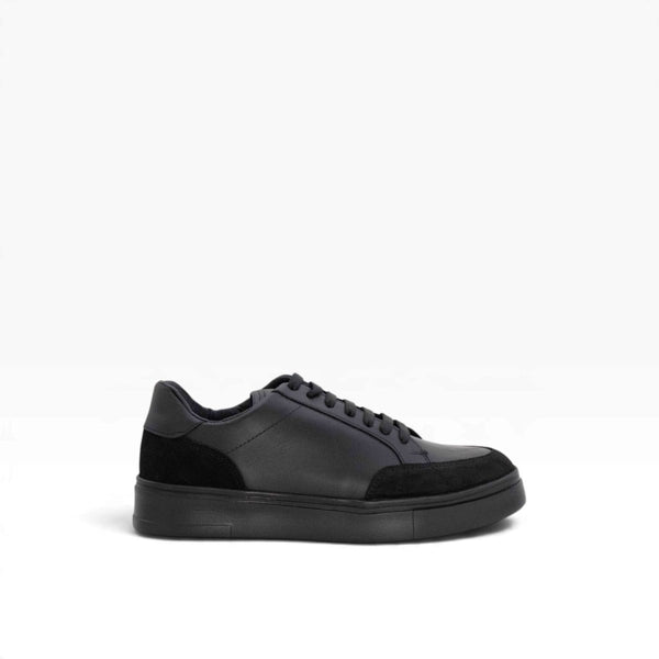 Tenis piel genuina mod 16000 Pull Up Negro / Gamuza Negro