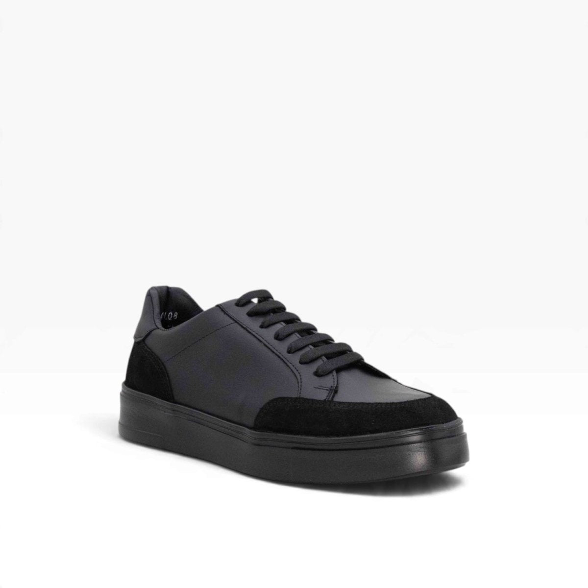 Tenis piel genuina mod 16000 Pull Up Negro / Gamuza Negro - MosvartiTenis piel genuina mod 16000 Pull Up Negro / Gamuza Negro