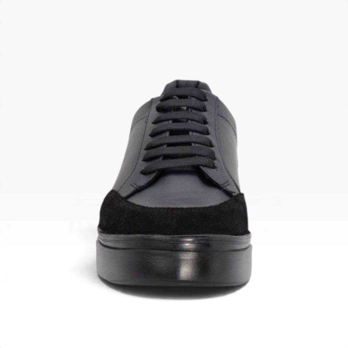 Tenis piel genuina mod 16000 Pull Up Negro / Gamuza Negro - MosvartiTenis piel genuina mod 16000 Pull Up Negro / Gamuza Negro