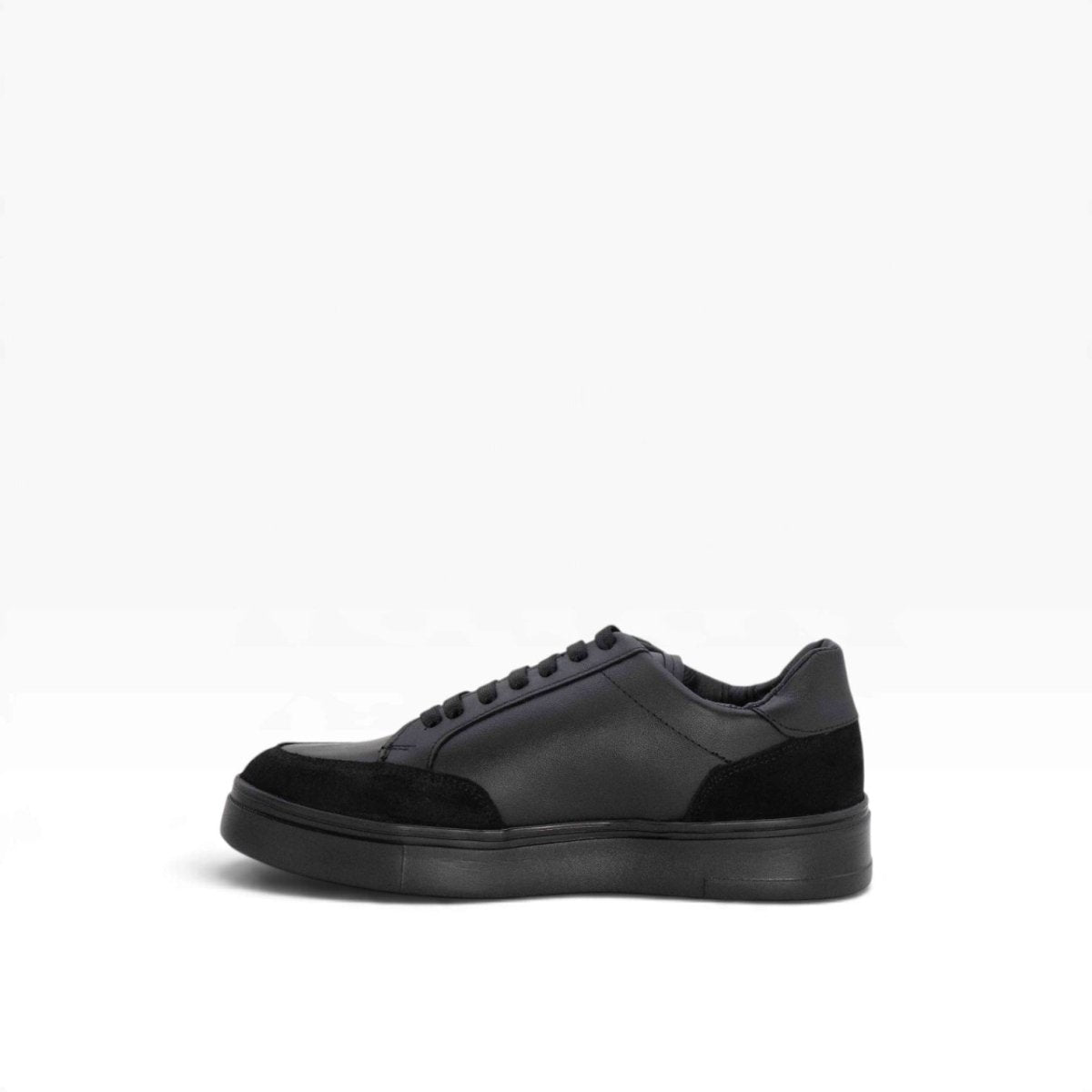 Tenis piel genuina mod 16000 Pull Up Negro / Gamuza Negro - MosvartiTenis piel genuina mod 16000 Pull Up Negro / Gamuza Negro