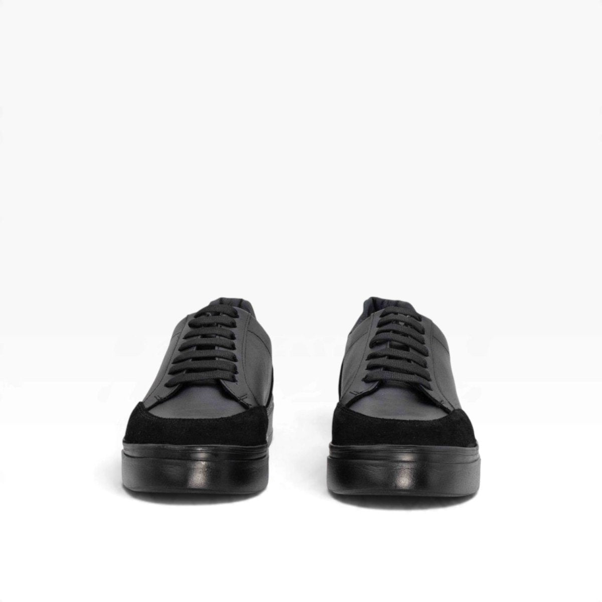Tenis piel genuina mod 16000 Pull Up Negro / Gamuza Negro - MosvartiTenis piel genuina mod 16000 Pull Up Negro / Gamuza Negro