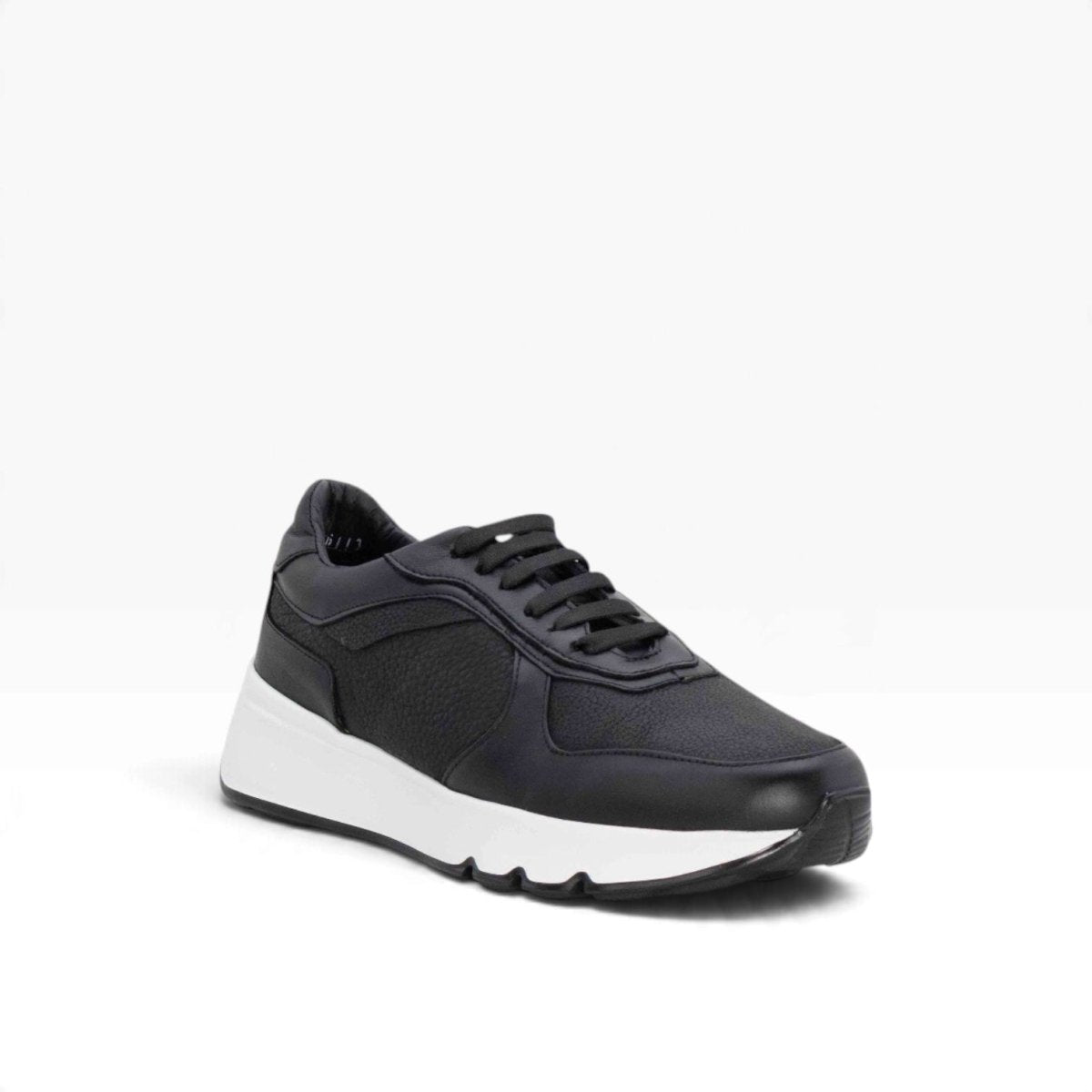 Tenis piel genuina mod 40015 Pull Up Negro / Negro Flother - MosvartiTenis piel genuina mod 40015 Pull Up Negro / Negro Flother