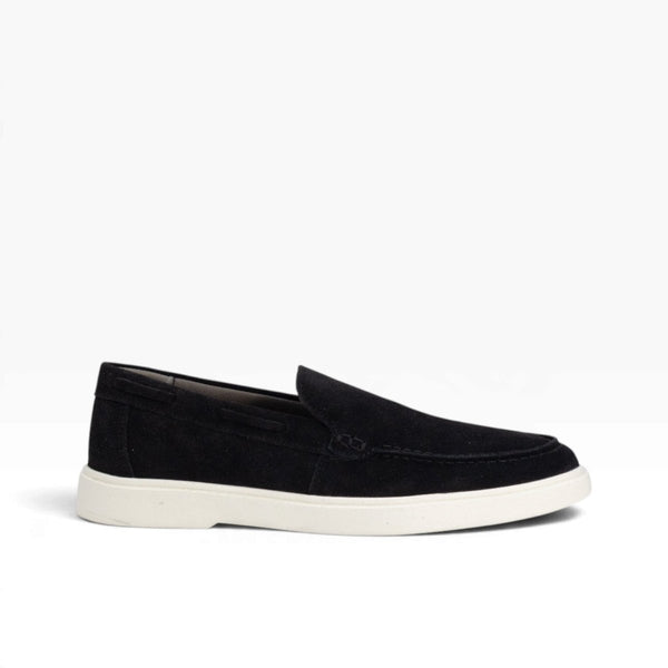 Loafers piel genuina mod 15000 Gamuza Negro