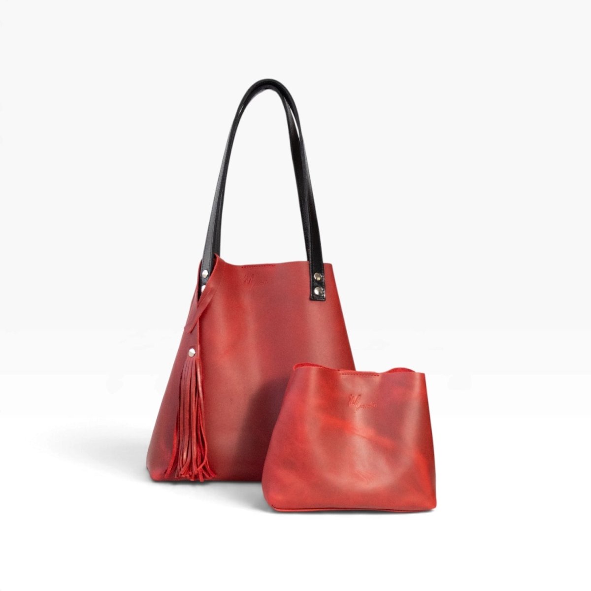 Bolsa Dama Tote 100% Piel Mod. Praga+plus Con Cosmetiquera cosmopolitan (Crazy Rojo) - MosvartiBolsa Dama Tote 100% Piel Mod. Praga+plus Con Cosmetiquera cosmopolitan (Crazy Rojo)