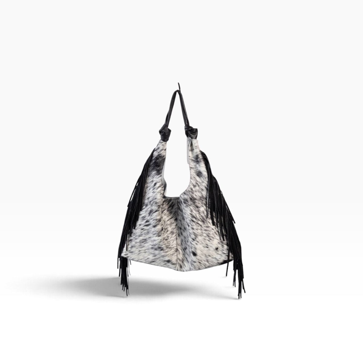 Bolso Hobo Mod Inglaterra *Pelo Jaspeado / Tiras Negro* - MosvartiBolso Hobo Mod Inglaterra *Pelo Jaspeado / Tiras Negro*