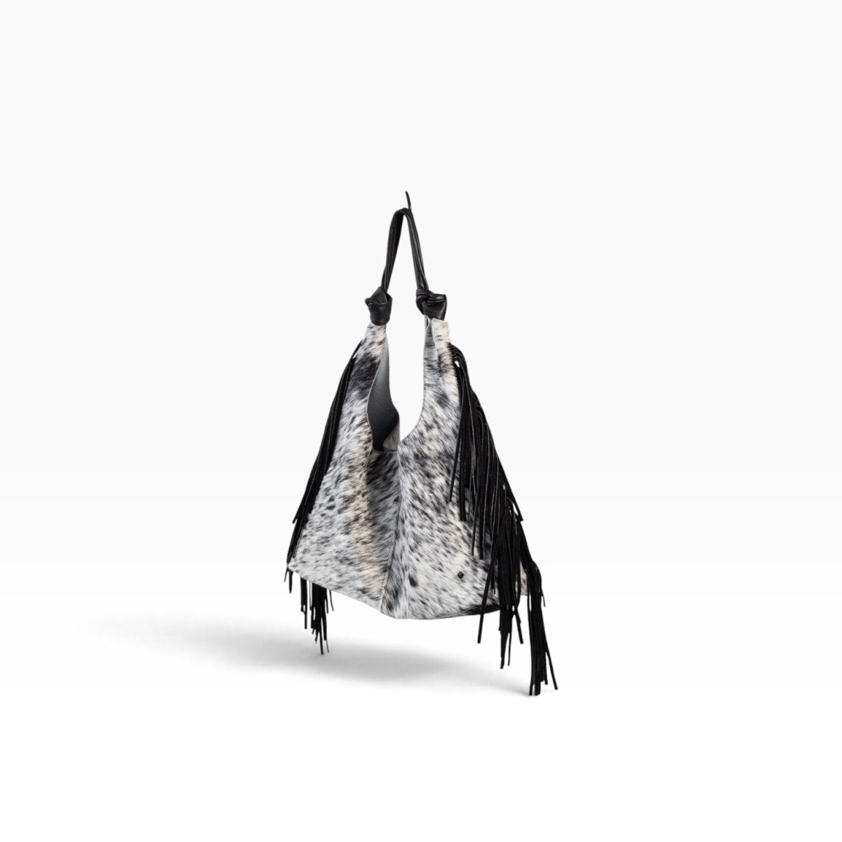 Bolso Hobo Mod Inglaterra *Pelo Jaspeado / Tiras Negro* - MosvartiBolso Hobo Mod Inglaterra *Pelo Jaspeado / Tiras Negro*