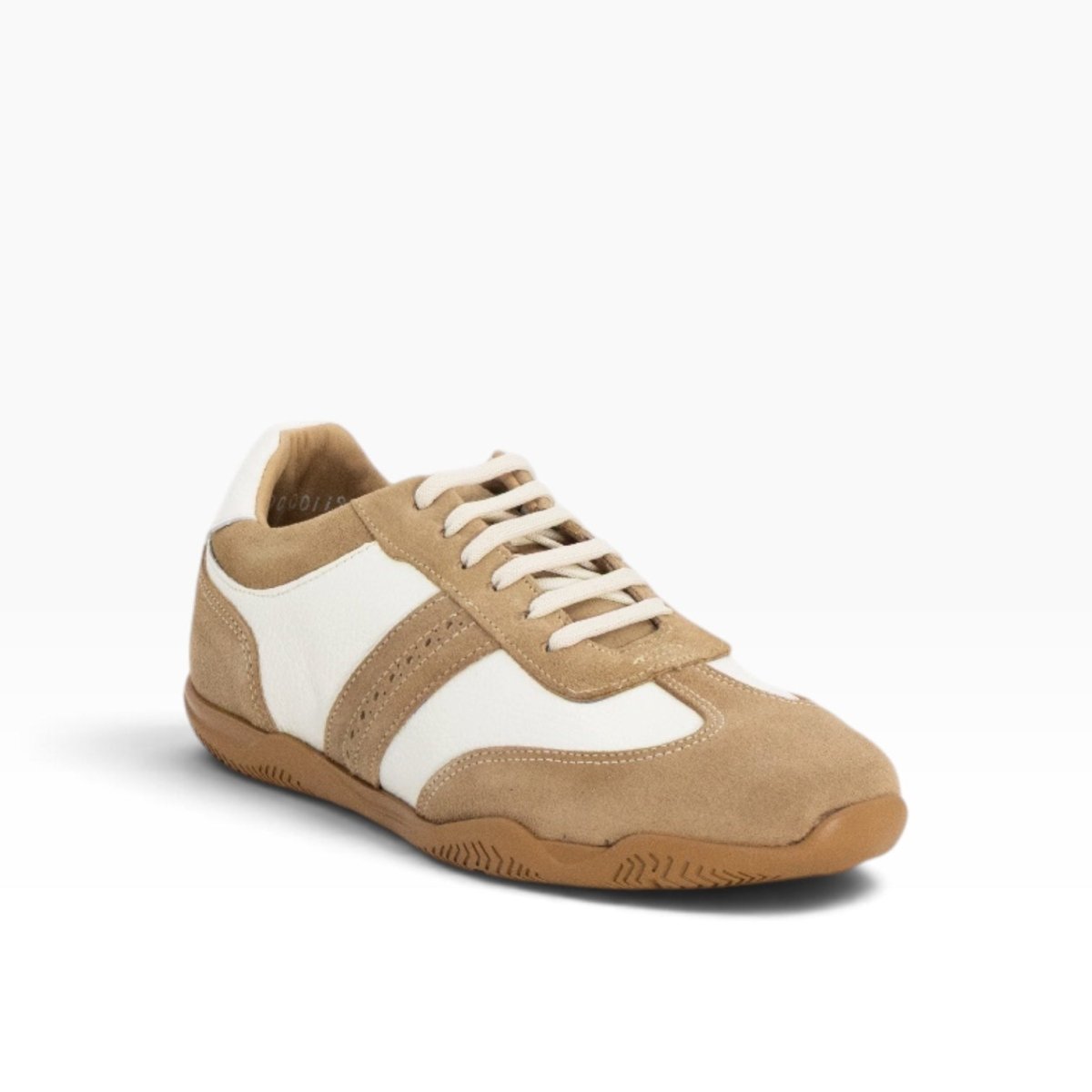 Tenis piel genuina mod 10000_5 Flother Blanco / Gamuza Beige - MosvartiTenis piel genuina mod 10000_5 Flother Blanco / Gamuza Beige