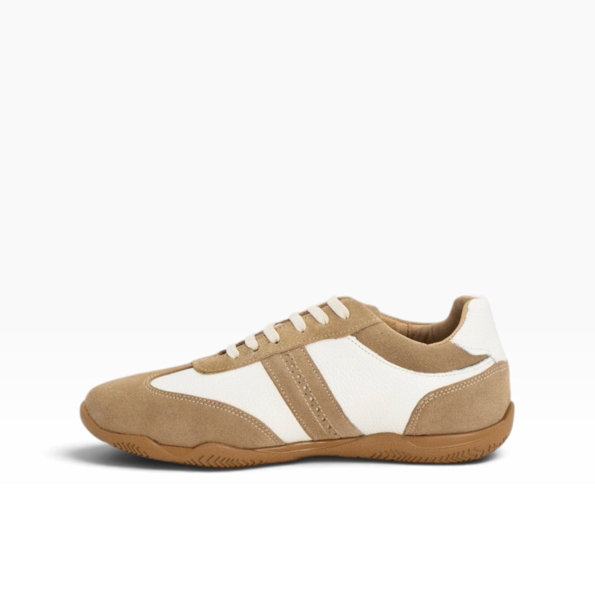 Tenis piel genuina mod 10000_5 Flother Blanco / Gamuza Beige - MosvartiTenis piel genuina mod 10000_5 Flother Blanco / Gamuza Beige