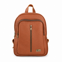Back pack Mod. Tokio Mochila clasica cuero (Flother Café)