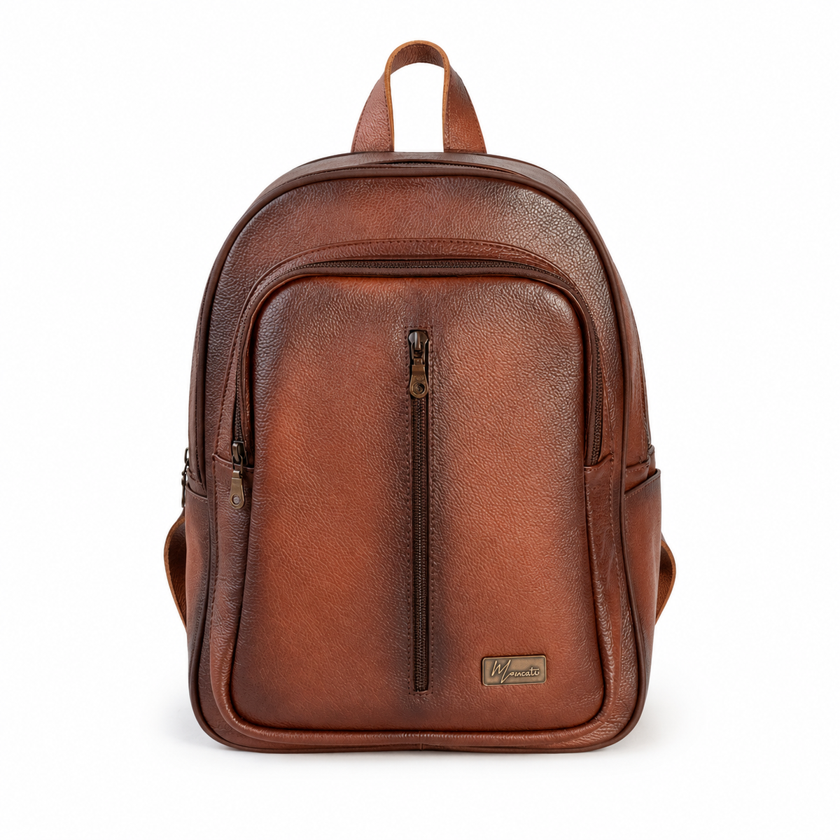 Back pack Mod. Tokio Mochila clasica cuero (Flother Café Sombreado)