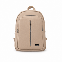 Back pack Mod. Tokio Mochila clasica cuero (Flother Camel)