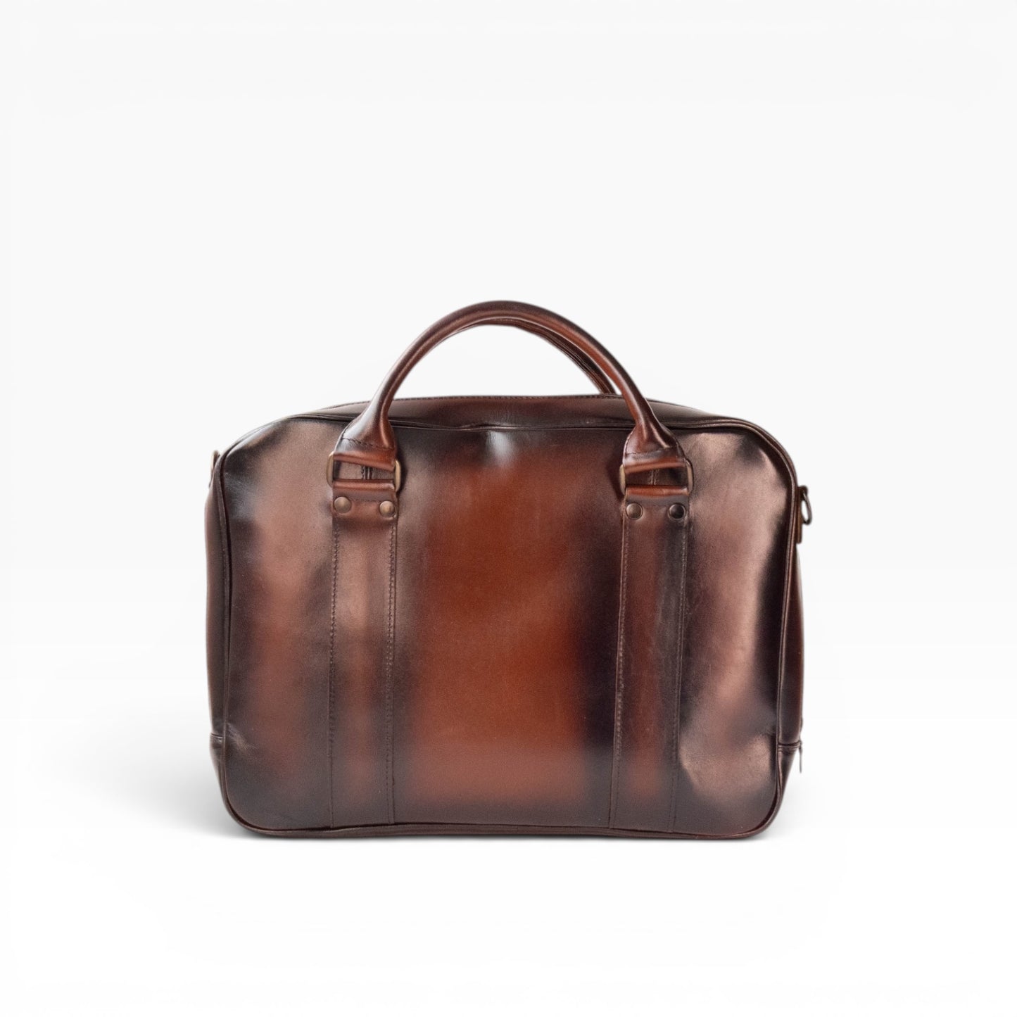 Maletin Portafolio 100% Cuero Mod. Holmes pull Roble Plus
