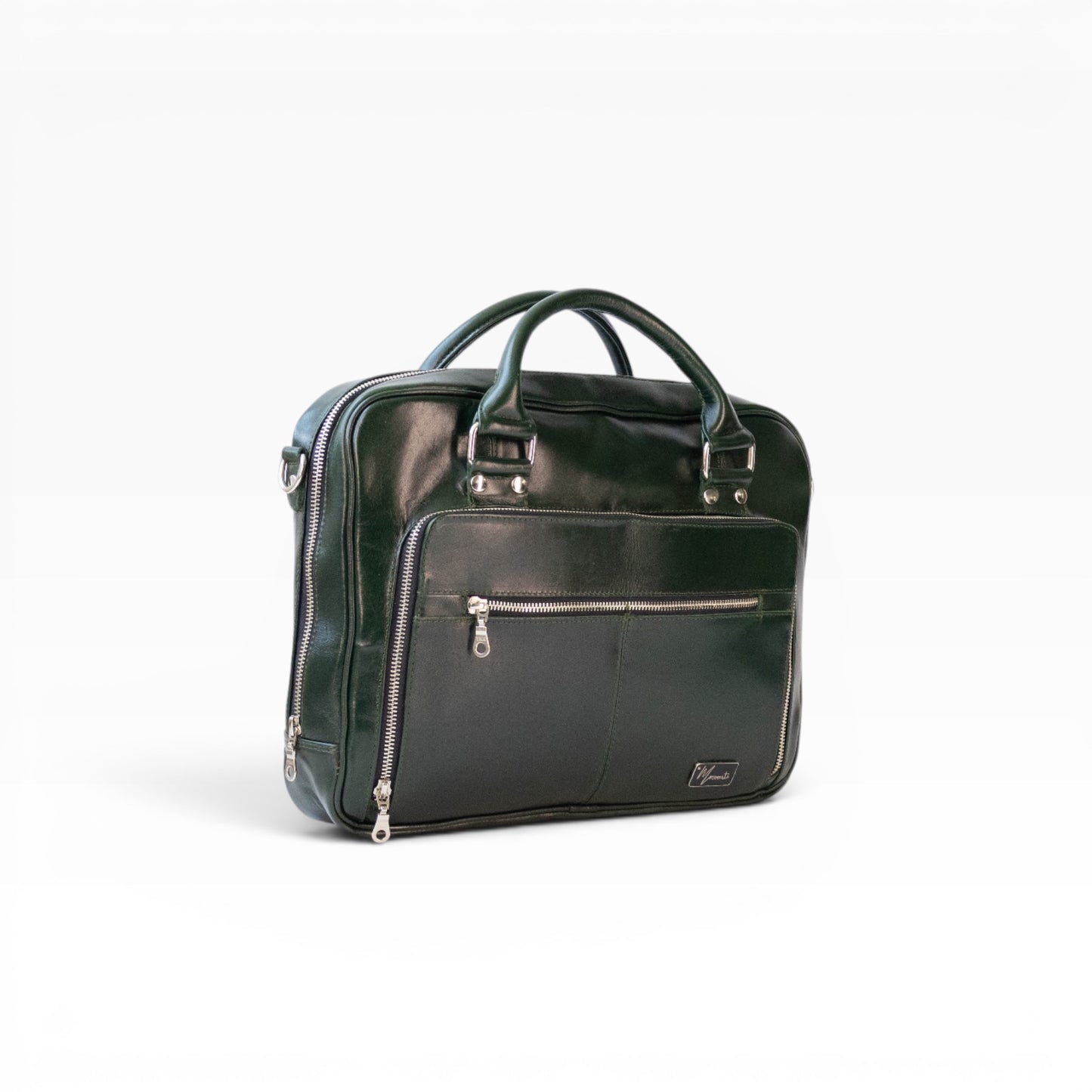 Maletin Portafolio 100% Cuero Mod. Holmes *Verde*
