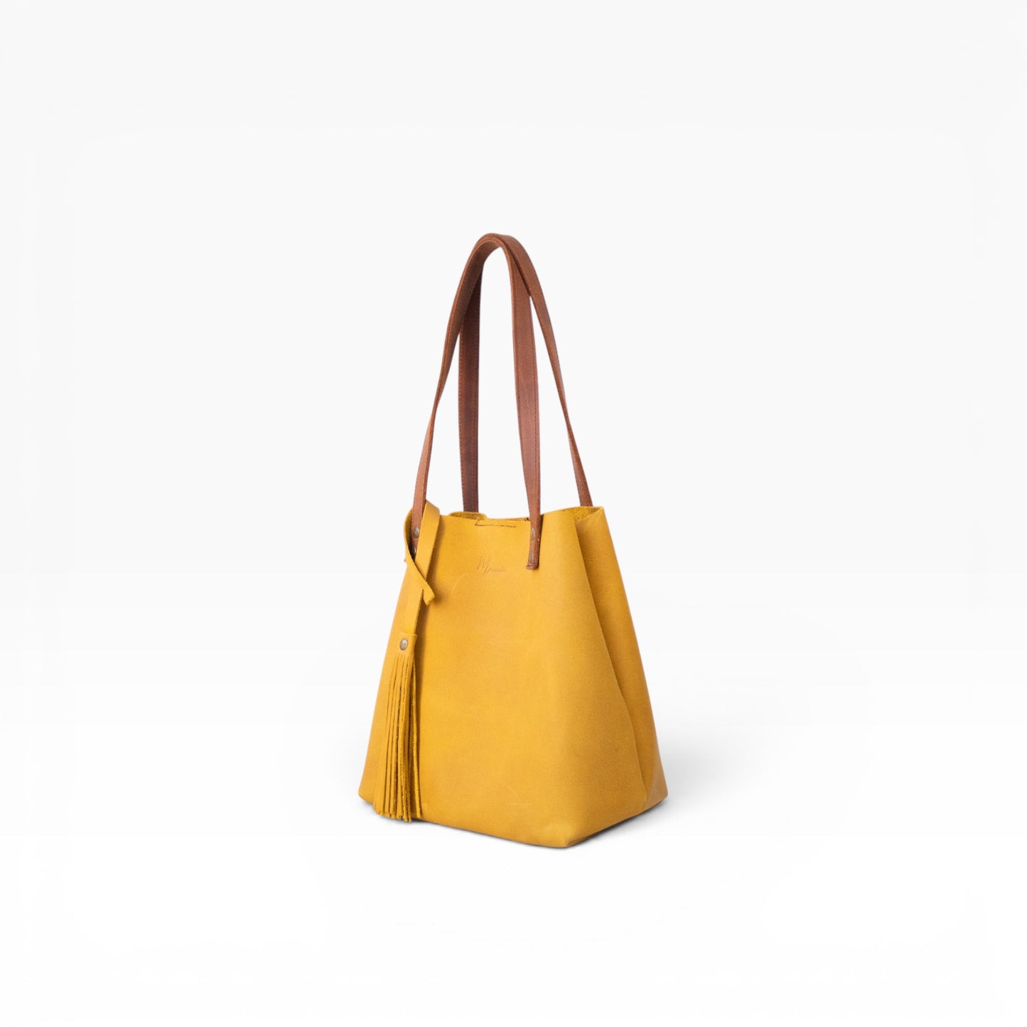 Bolso Tote Cuero Praga Plus+ Crazy miel  Doble Vista  + 💄Cosmetiquera 👝 Gratis!!