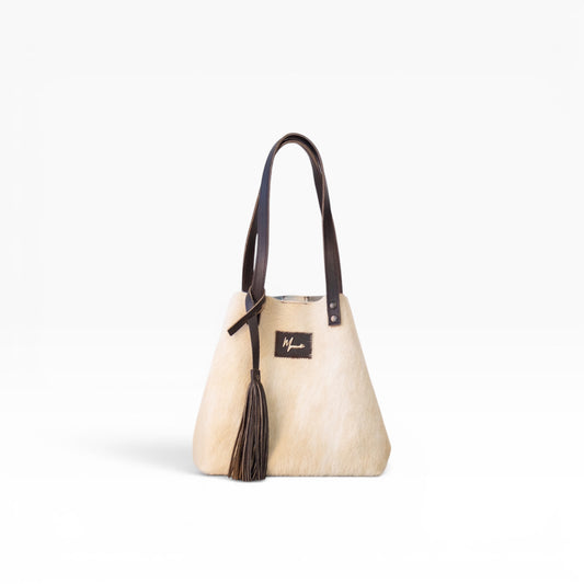 Tote Cuero Praga Plus Pelo Res Camel!!