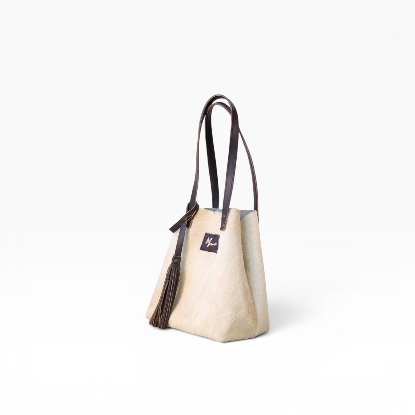 Tote Cuero Praga Plus Pelo Res Camel!!