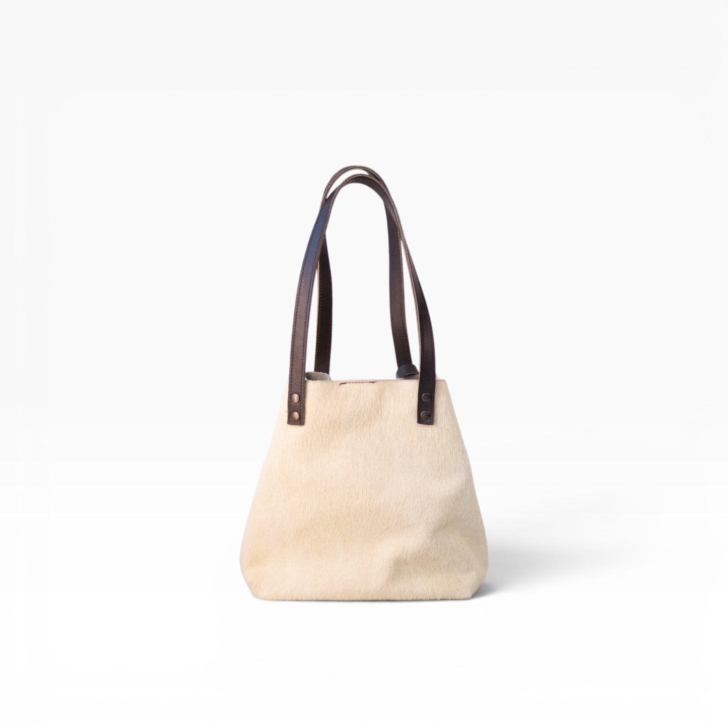 Tote Cuero Praga Plus Pelo Res Camel!!