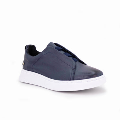 Tenis sneakers piel genuina mod 51003 azul