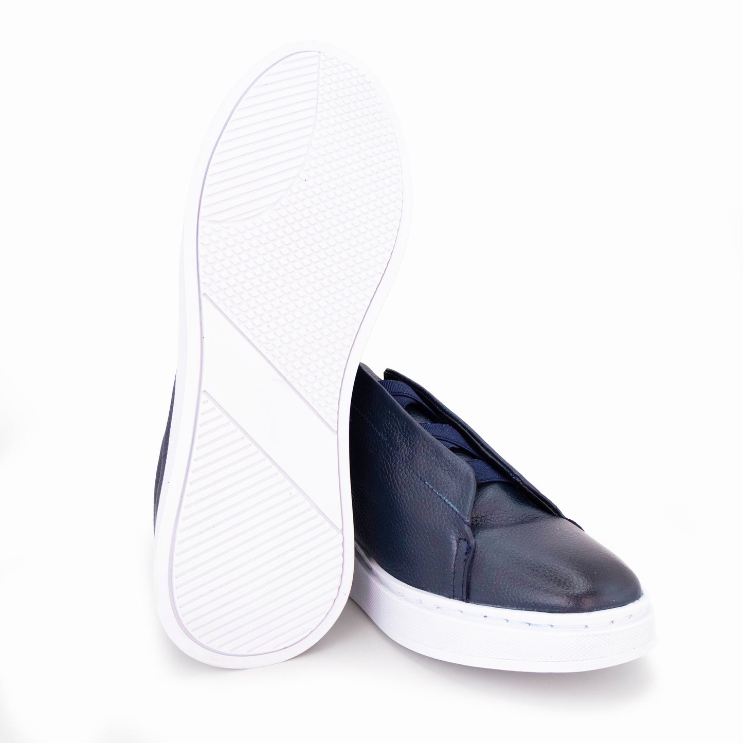 Tenis sneakers piel genuina mod 51003 azul