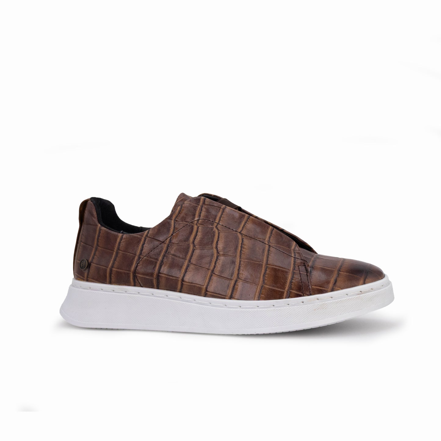 Tenis sneakers piel genuina mod 51003 Grabado Cocodrilo