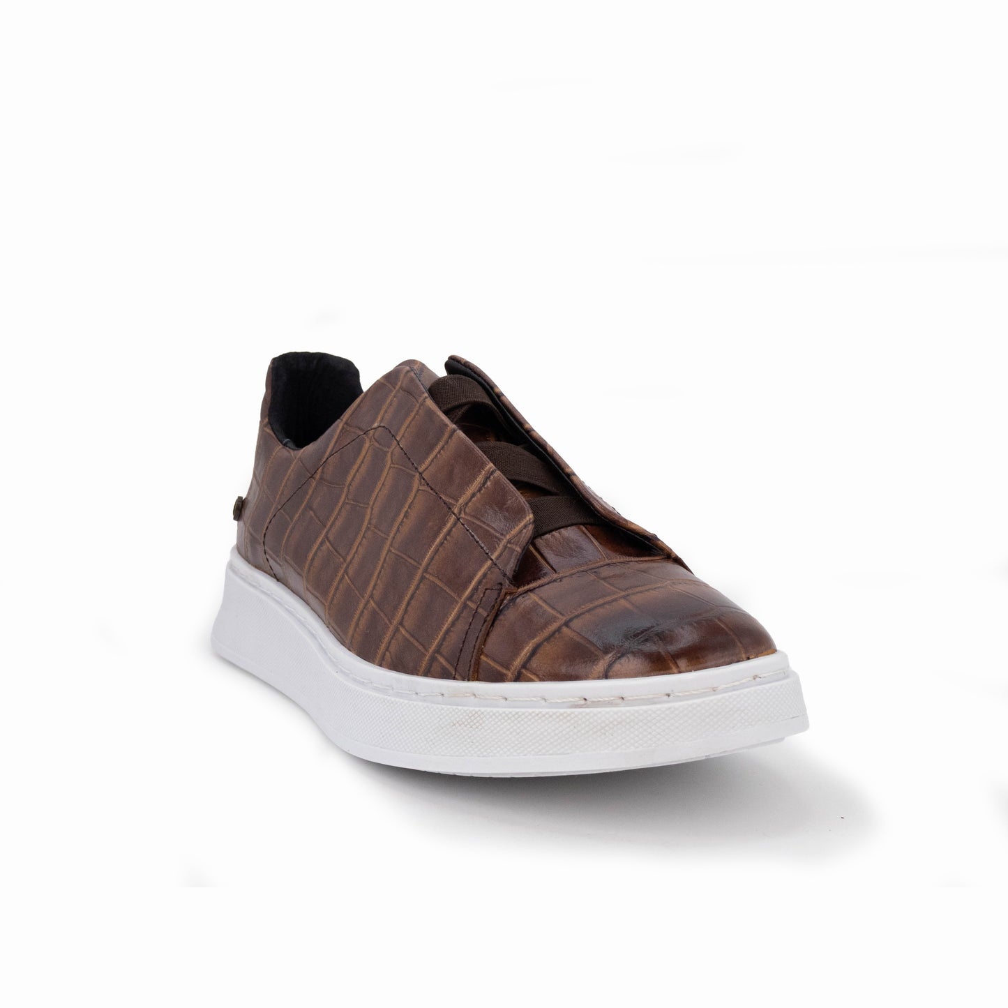 Tenis sneakers piel genuina mod 51003 Grabado Cocodrilo