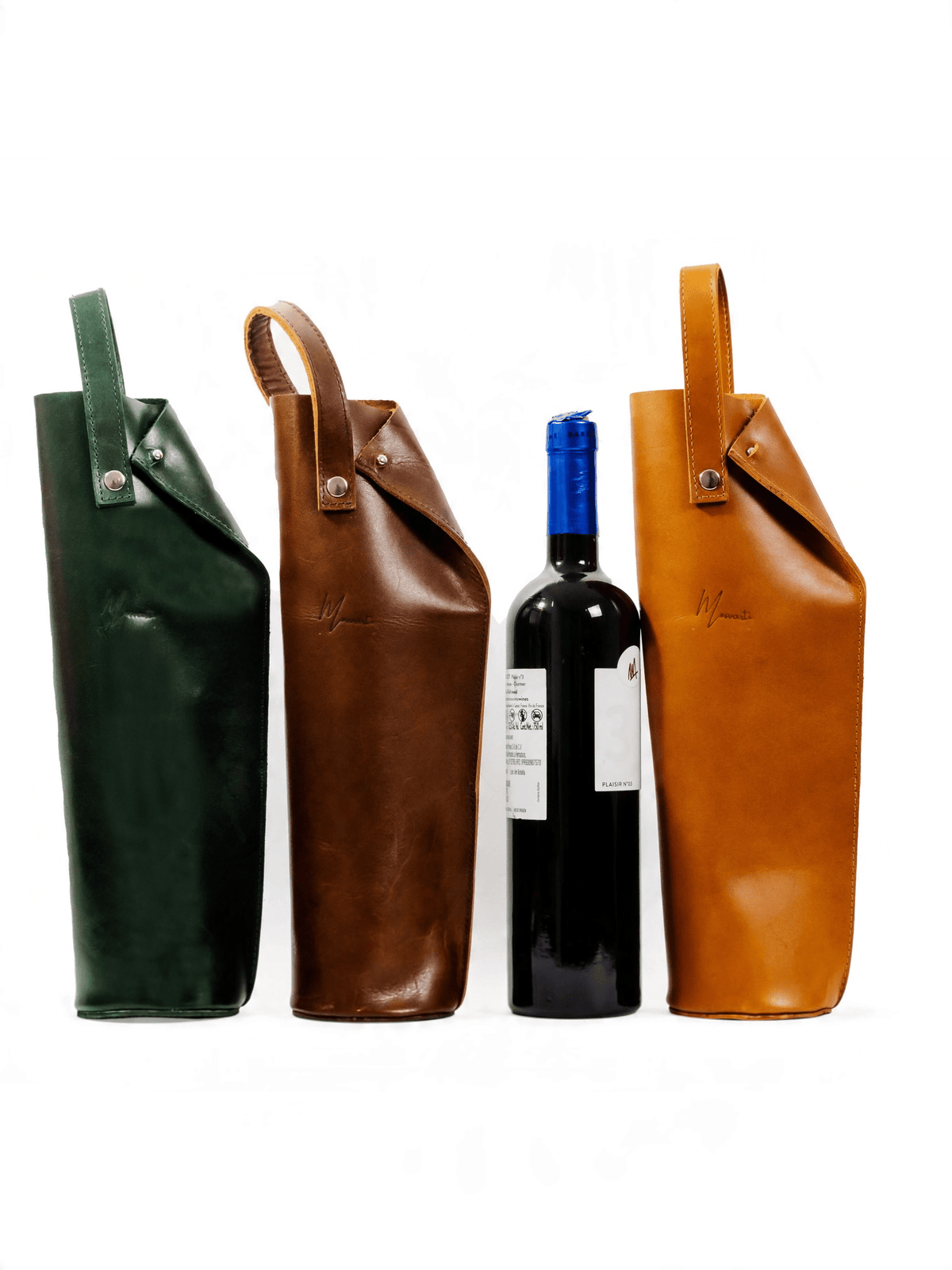 Bolsa de vino de cuero Porta botella piel 100% Mod. (Aire) - mosvartimxBolsa de vino de cuero Porta botella piel 100% Mod. (Aire)