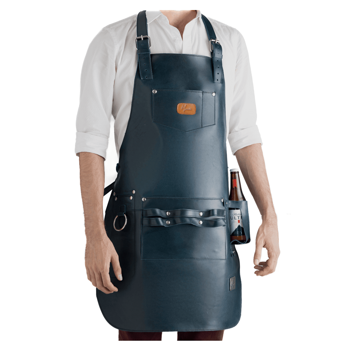 Mandil T-Bone 100% Piel + Kit Parrillero +Set Porta vasos Gratis!! - mosvartimxMandil T-Bone 100% Piel + Kit Parrillero +Set Porta vasos Gratis!!