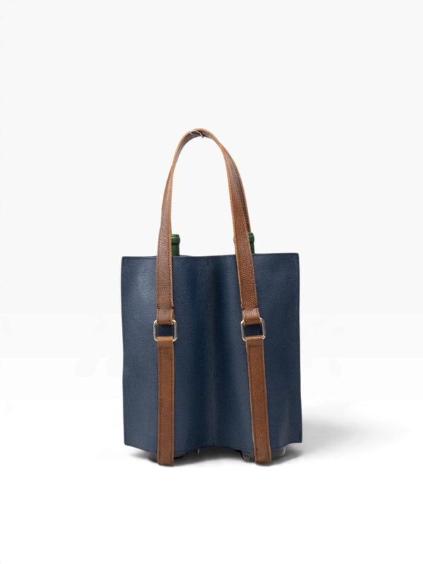 Bolsa porta botellas doble de cuero Mod. Anda Lucia