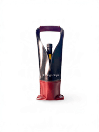 Bolsa de vino de cuero Multi color Mod. (Merlot) Pull Shedron /Pull Negro