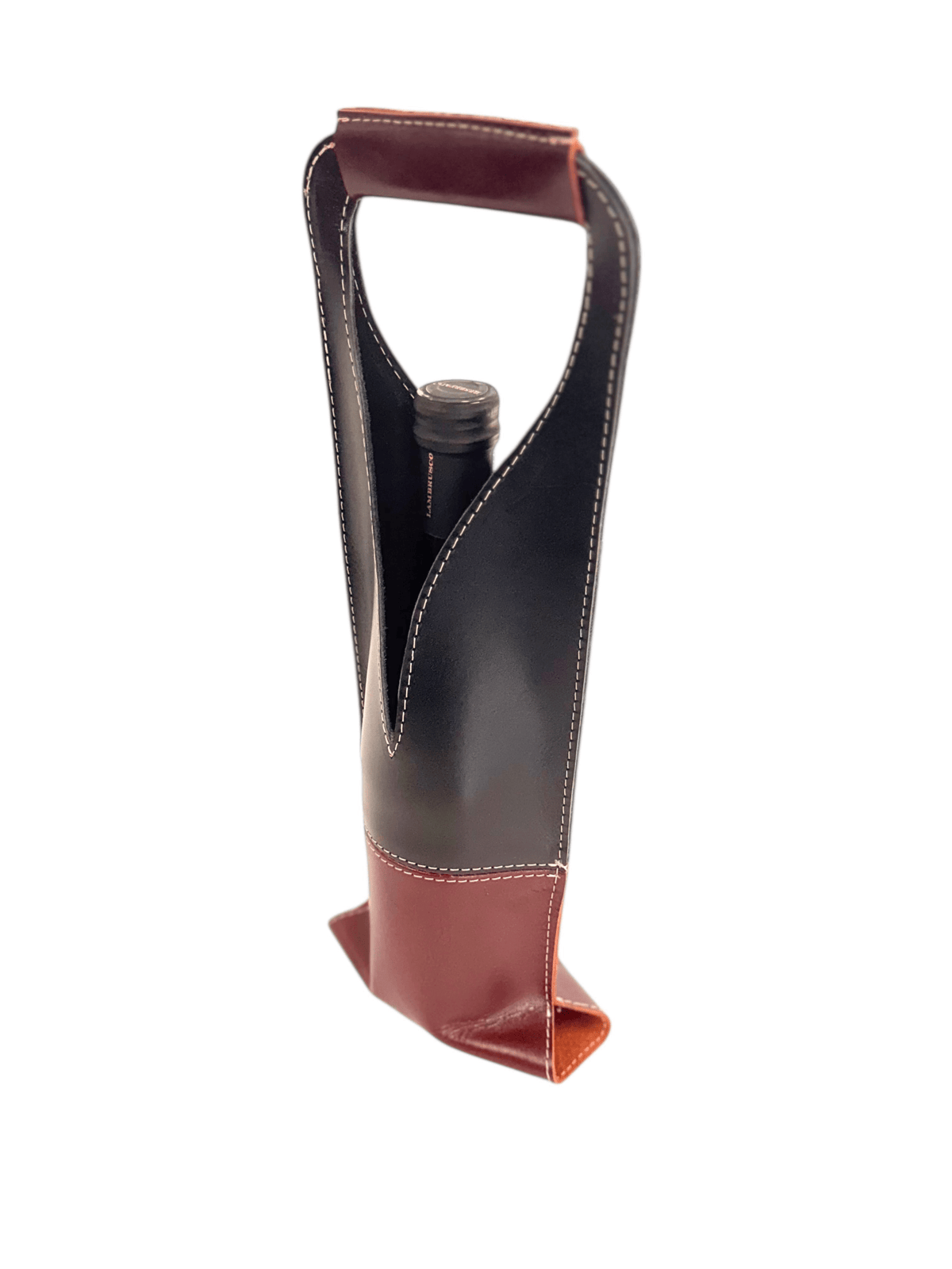 Bolsa de vino de cuero Multi color Mod. (Merlot) Pull Shedron /Pull Negro - mosvartimxBolsa de vino de cuero Multi color Mod. (Merlot) Pull Shedron /Pull Negro