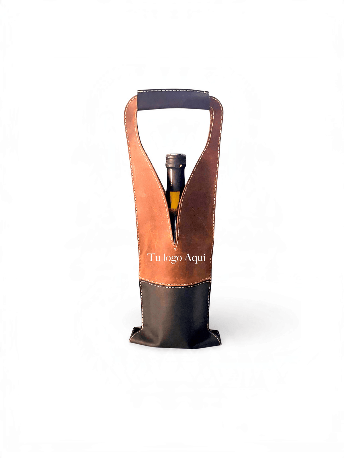 Bolsa de vino de cuero Multi color Mod. (Merlot) Crazy Café /C Negro - mosvartimxBolsa de vino de cuero Multi color Mod. (Merlot) Crazy Café /C Negro
