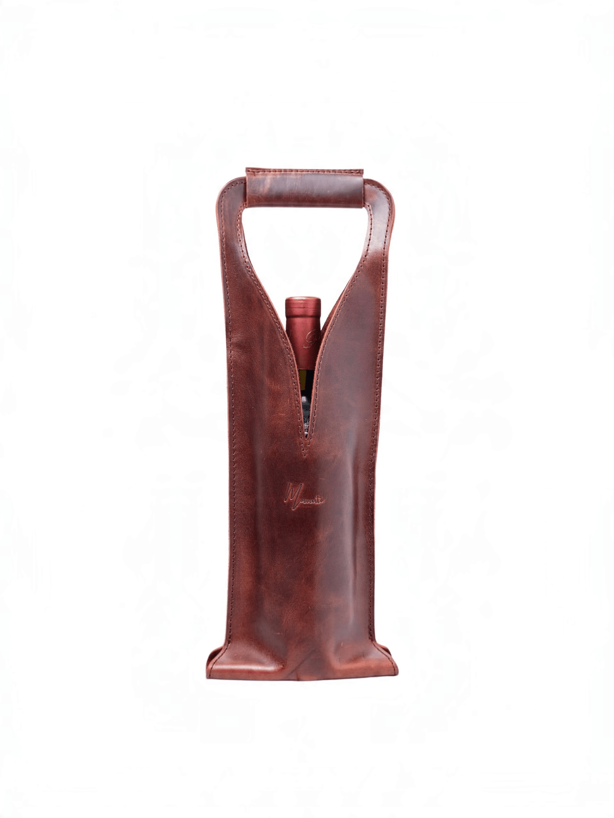 Bolsa de vino de cuero Porta botella piel 100% Mod. Merlot - mosvartimxBolsa de vino de cuero Porta botella piel 100% Mod. Merlot