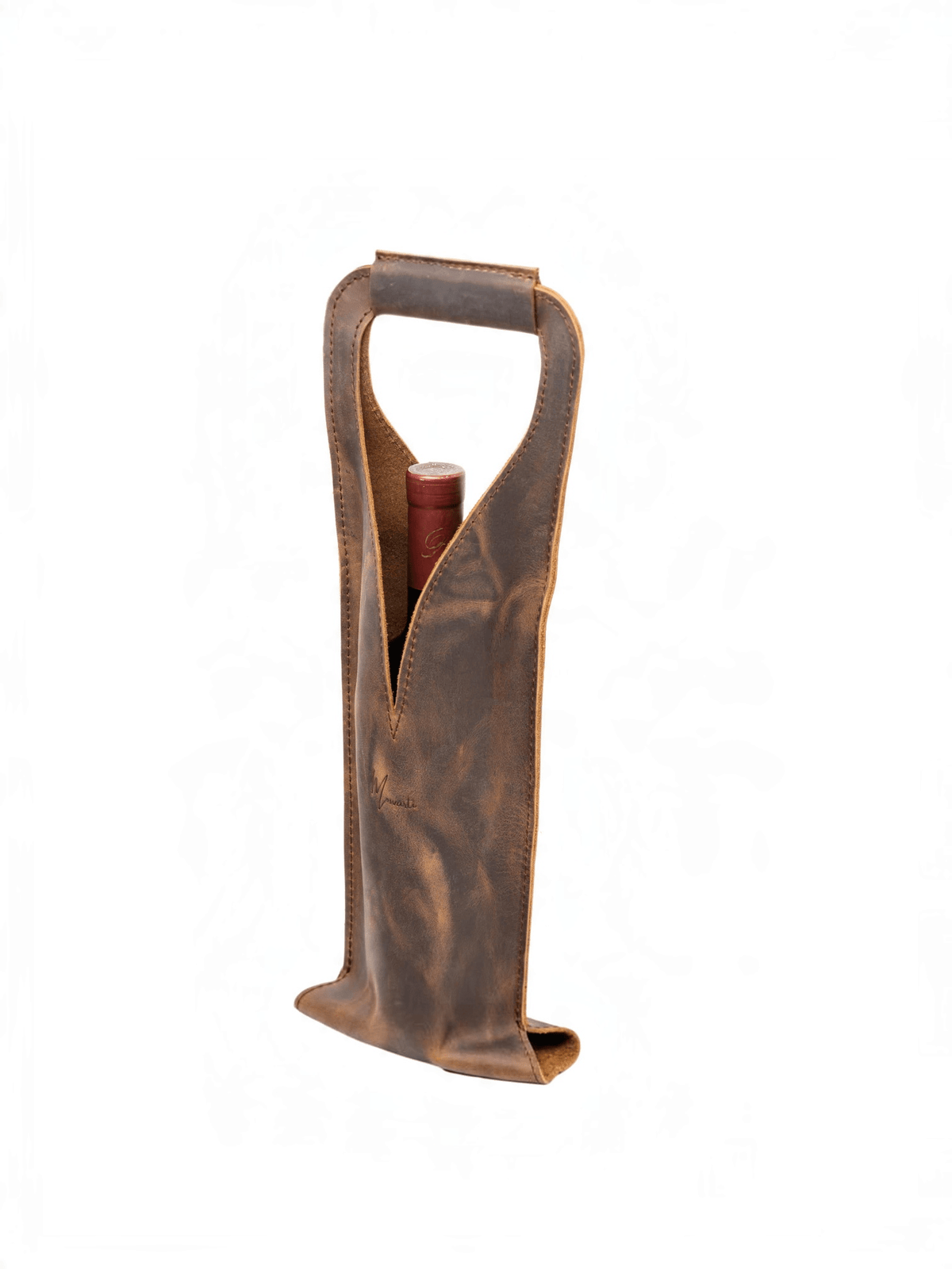 Bolsa de vino de cuero Porta botella piel 100% Mod. Merlot - mosvartimxBolsa de vino de cuero Porta botella piel 100% Mod. Merlot