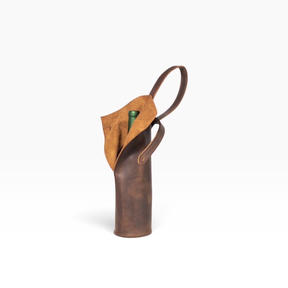 Bolsa de vino de cuero Porta botella piel 100% Mod. Cataluña - MosvartiBolsa de vino de cuero Porta botella piel 100% Mod. Cataluña