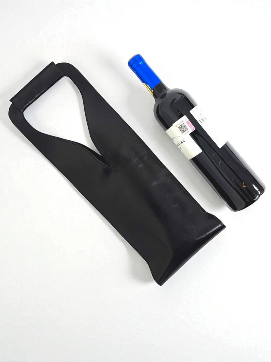 Bolsa de vino de cuero Porta botella piel 100% Mod. Merlot - MosvartiBolsa de vino de cuero Porta botella piel 100% Mod. Merlot