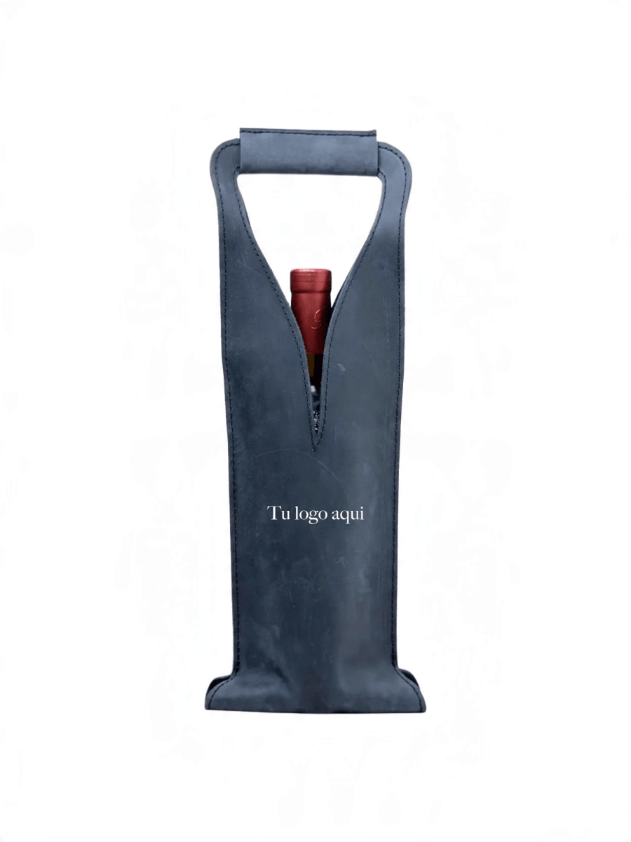 Bolsa de vino de cuero Porta botella piel 100% Mod. Merlot - MosvartiBolsa de vino de cuero Porta botella piel 100% Mod. Merlot
