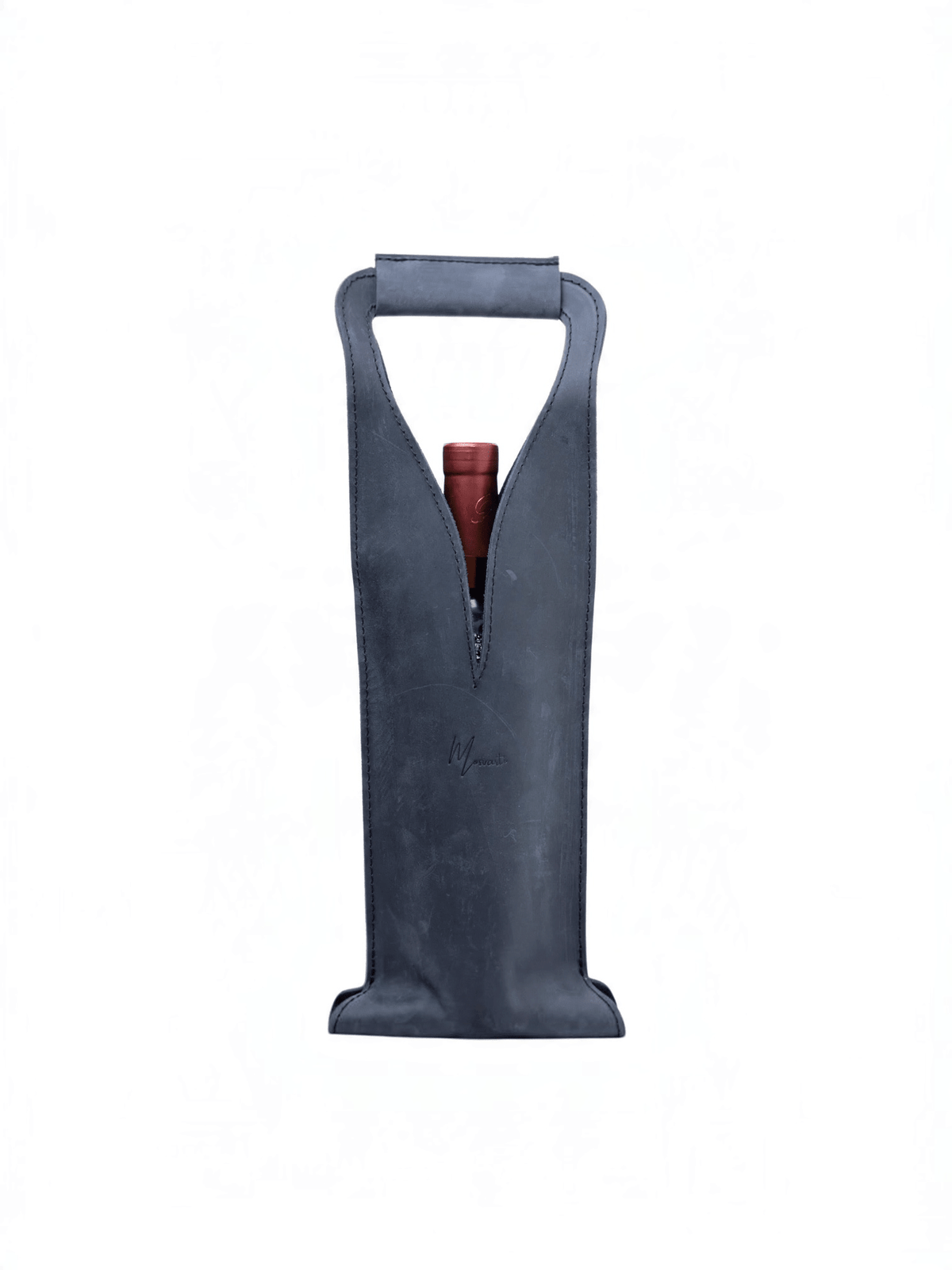 Bolsa de vino de cuero Porta botella piel 100% Mod. Merlot - mosvartimxBolsa de vino de cuero Porta botella piel 100% Mod. Merlot