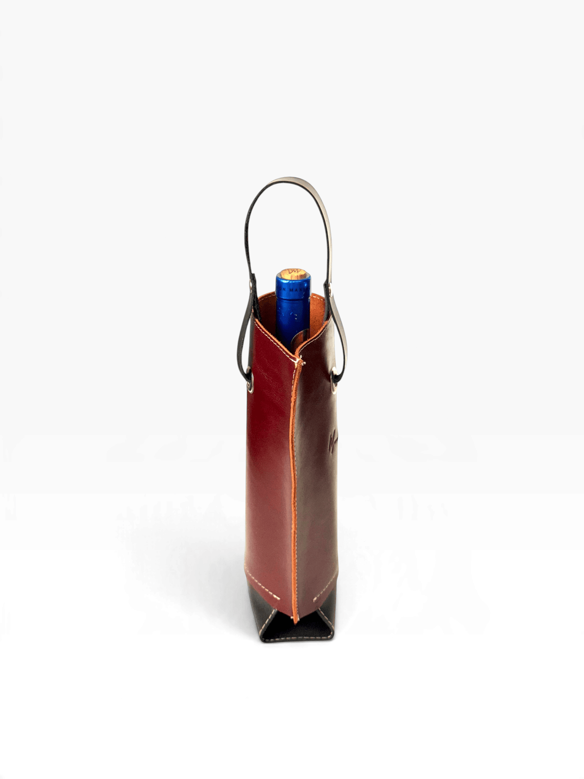 Bolsa de vino de cuero Porta botella piel 100% Mod. (Oporto) pull shedron - mosvartimxBolsa de vino de cuero Porta botella piel 100% Mod. (Oporto) pull shedron