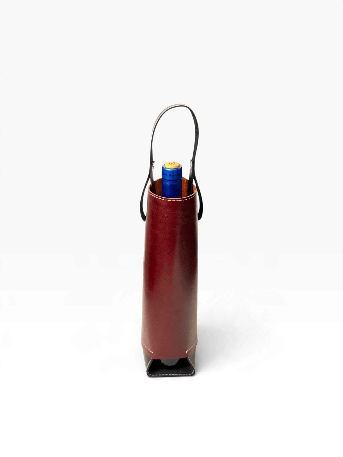 Bolsa de vino de cuero Porta botella piel 100% Mod. (Oporto) pull shedron - mosvartimxBolsa de vino de cuero Porta botella piel 100% Mod. (Oporto) pull shedron