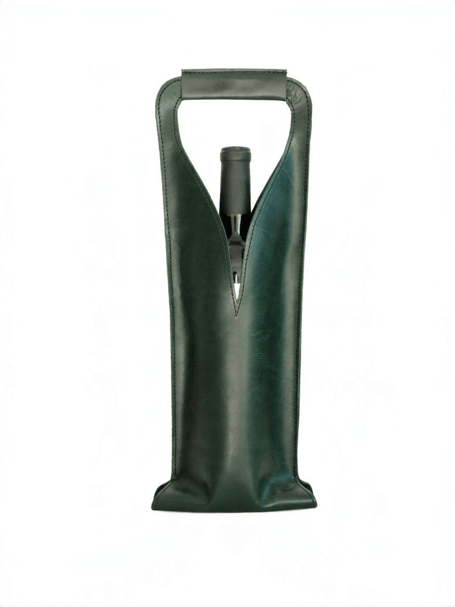 Bolsa de vino de cuero Porta botella piel 100% Mod. Merlot - MosvartiBolsa de vino de cuero Porta botella piel 100% Mod. Merlot