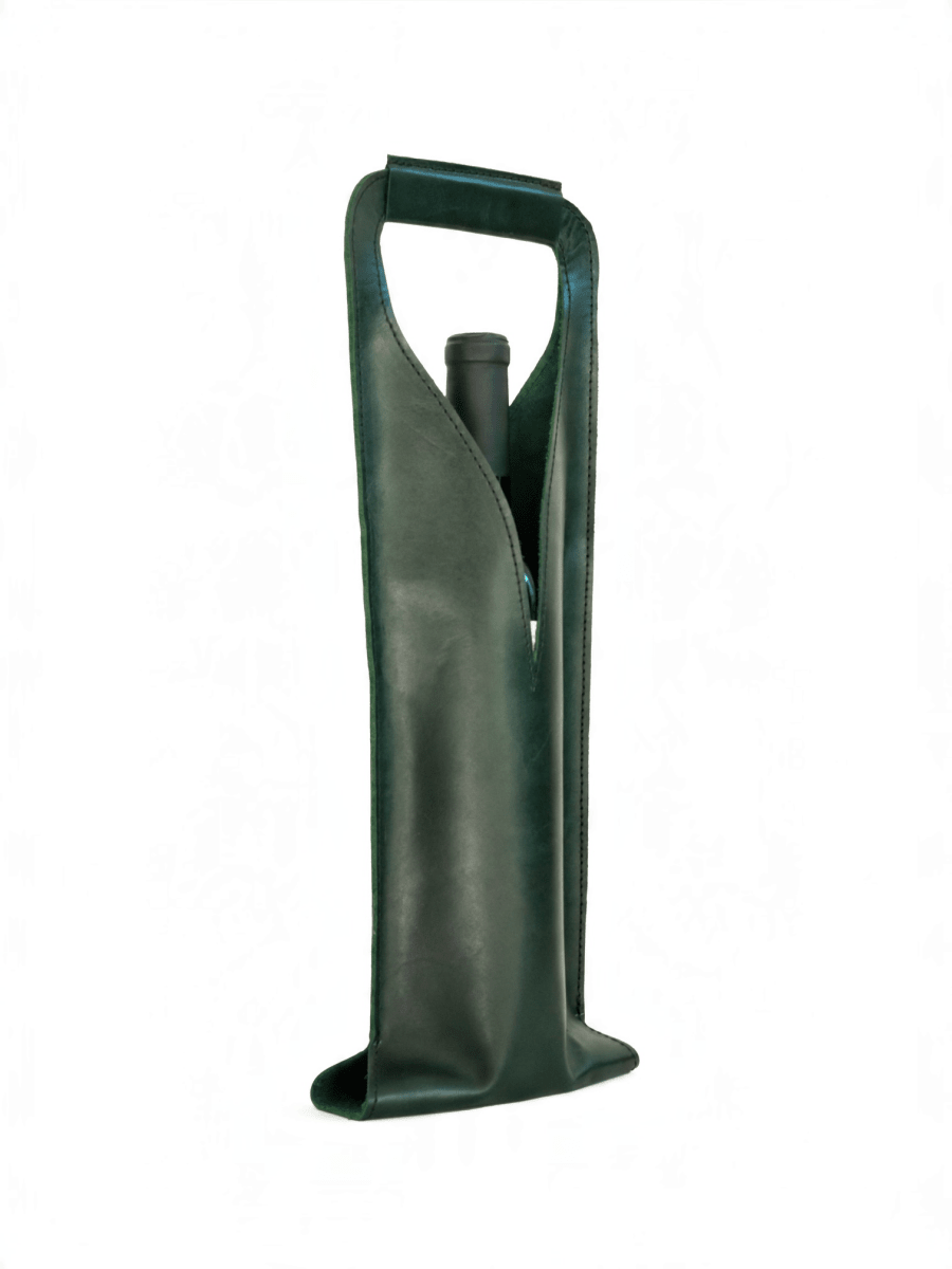Bolsa de vino de cuero Porta botella piel 100% Mod. Merlot - MosvartiBolsa de vino de cuero Porta botella piel 100% Mod. Merlot