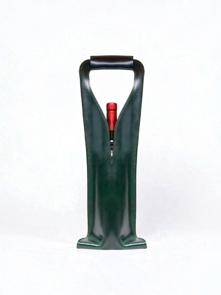 Bolsa de vino de cuero Porta botella piel 100% Mod. Merlot - MosvartiBolsa de vino de cuero Porta botella piel 100% Mod. Merlot