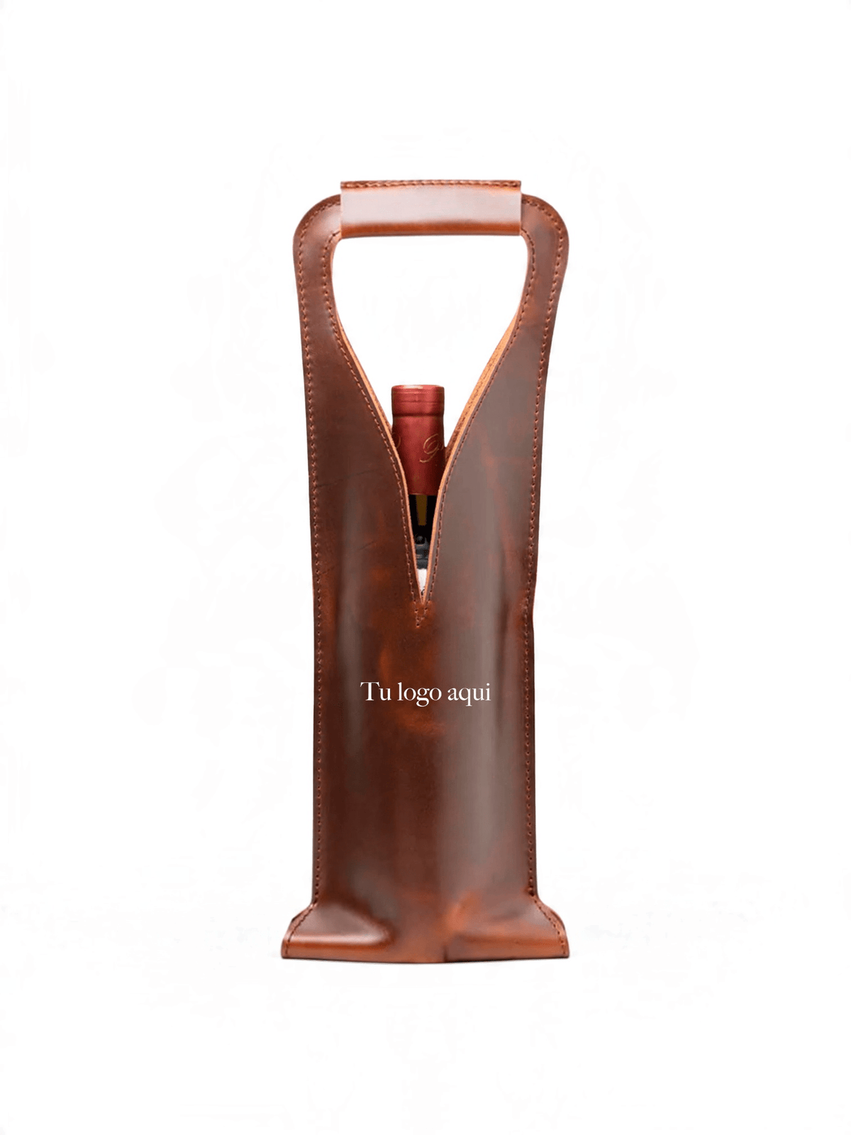 Bolsa de vino de cuero Porta botella piel 100% Mod. Merlot - mosvartimxBolsa de vino de cuero Porta botella piel 100% Mod. Merlot