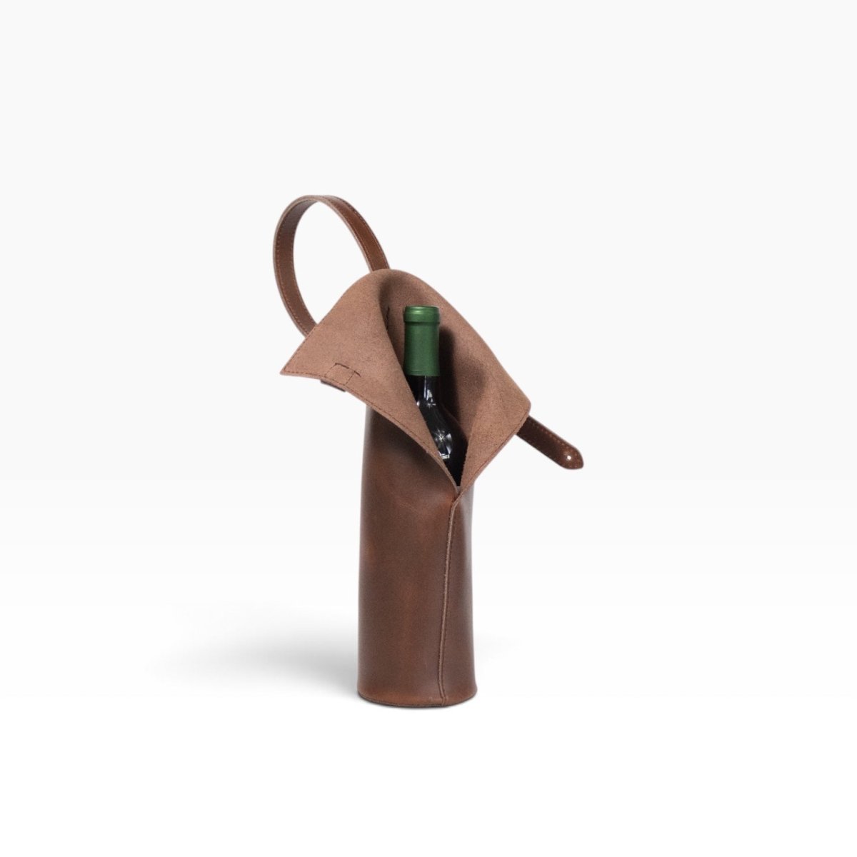 Bolsa de vino de cuero Porta botella piel 100% Mod. Cataluña - MosvartiBolsa de vino de cuero Porta botella piel 100% Mod. Cataluña