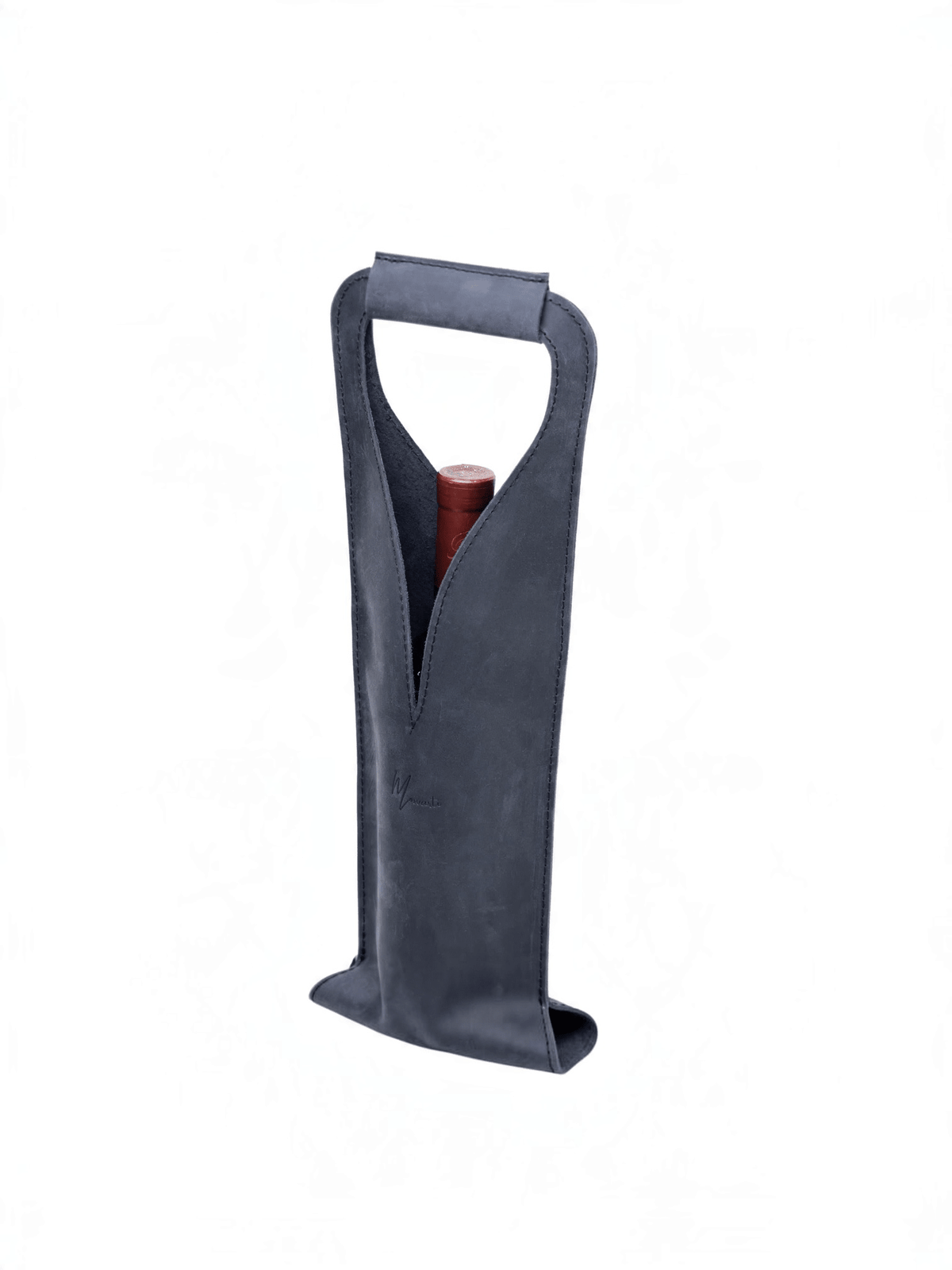 Bolsa de vino de cuero Porta botella piel 100% Mod. Merlot - mosvartimxBolsa de vino de cuero Porta botella piel 100% Mod. Merlot