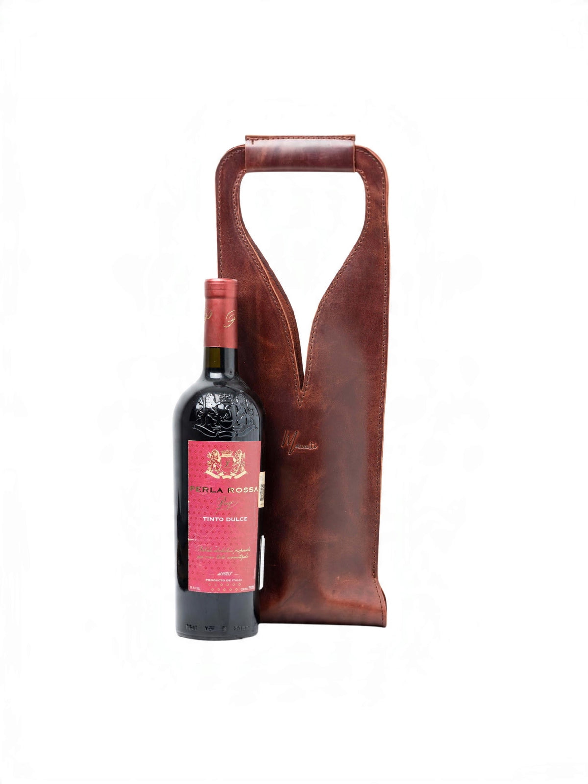 Bolsa de vino de cuero Porta botella piel 100% Mod. Merlot - mosvartimxBolsa de vino de cuero Porta botella piel 100% Mod. Merlot