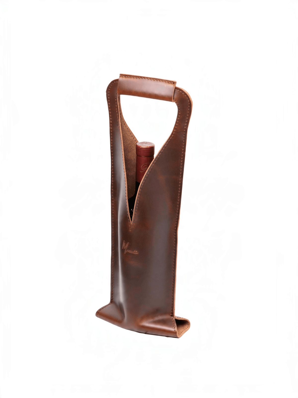 Bolsa de vino de cuero Porta botella piel 100% Mod. Merlot - mosvartimxBolsa de vino de cuero Porta botella piel 100% Mod. Merlot